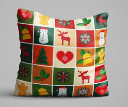 Aberto Design Cojín KRLNTXMAS-2 Multicolor